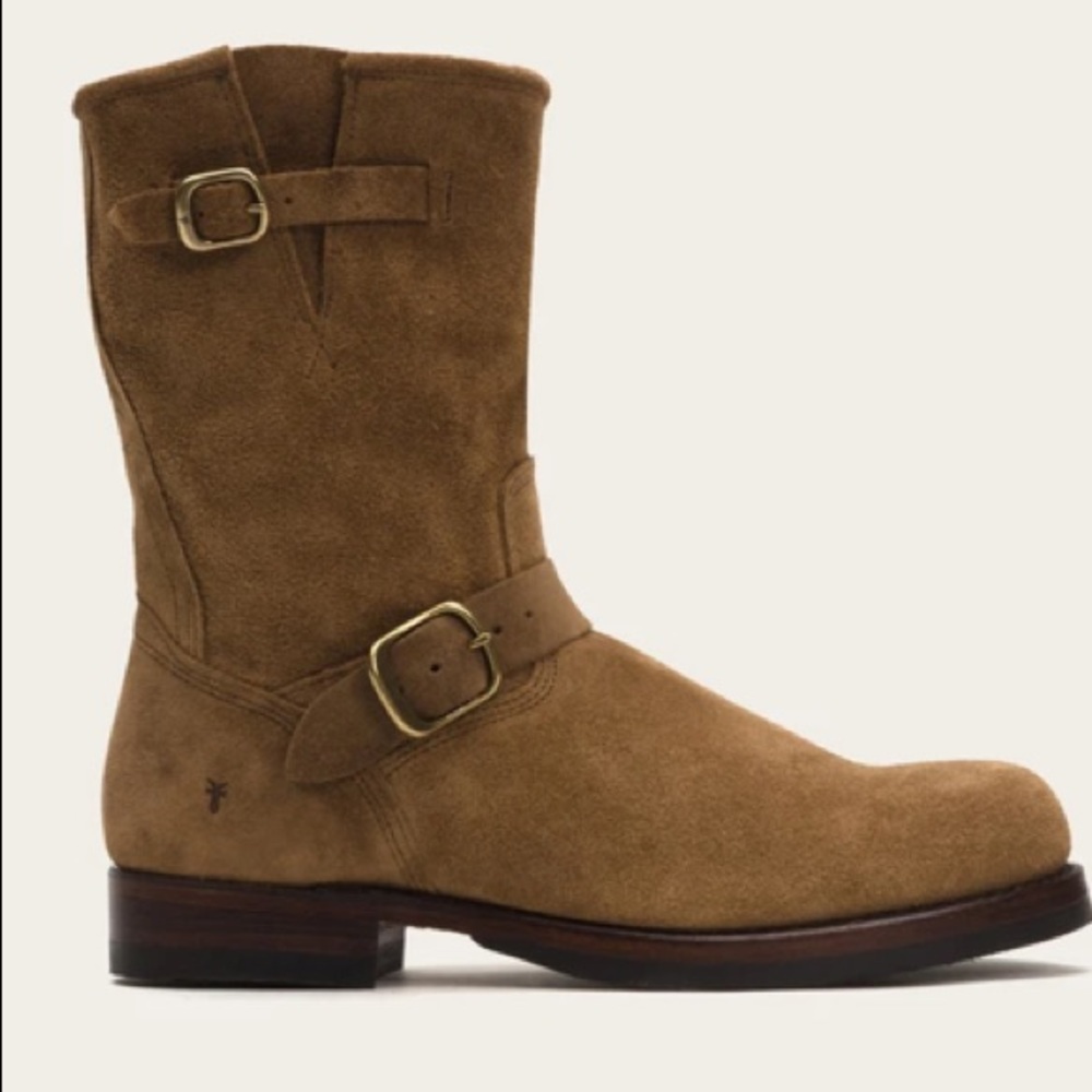 Frye Men’s John Addison Engineer Suede Boots